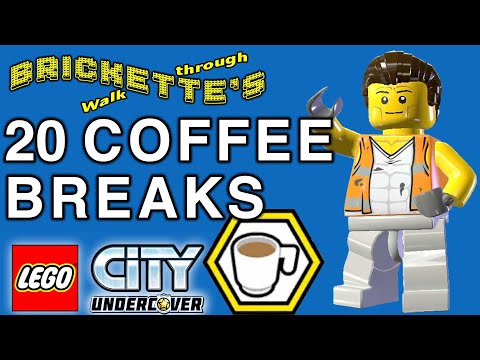 ALL 20 Coffee Breaks Locations for Albert Spindlerouter character token in LEGO City Undercover