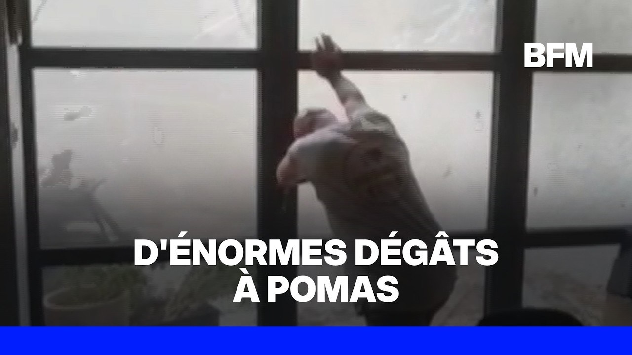 Un homme tente de protéger sa maison au cœur de la tornade dans l'Aude