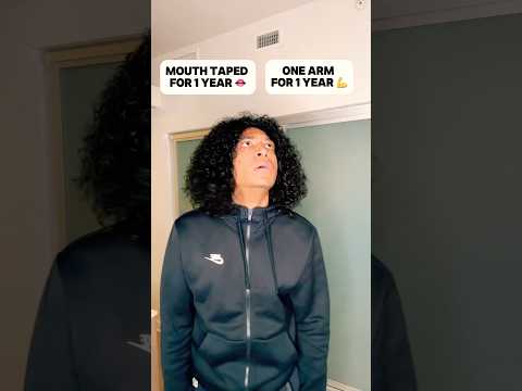 Mouth Taped for a Year or One Arm for a Year? 🤔 #viralshort #trending