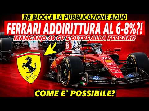 ⚠️🚨BREAKING ADUO: FERRARI AL 6-8% e RB NON ACCETTA L'ESITO!?