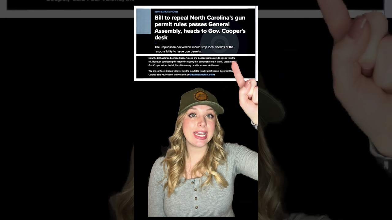 INSULT TO INJURY… NC ready to OVERRIDE Gun Control veto! #shortsvideo #shorts
