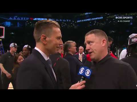 VCU A10 Champions '22-'23 | Mike Rhoades and Ace Post Game Interview