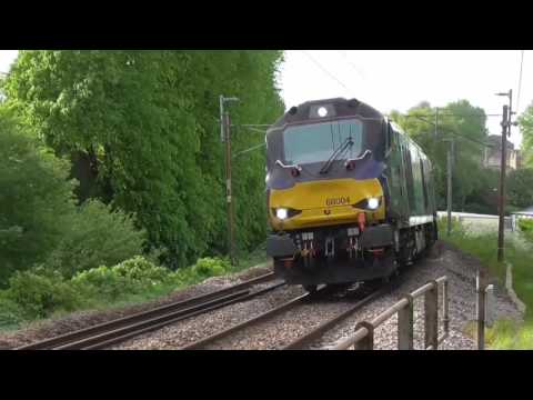 68004 with 68002/66303/68025 dit 6k27 Carlisle - Crewe Engineers, 16th May 2017