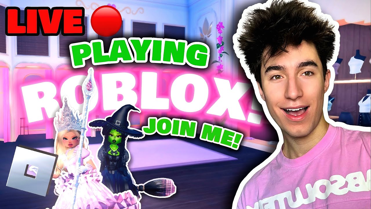 LIVE! PLAYING ROBLOX! JOIN ME!