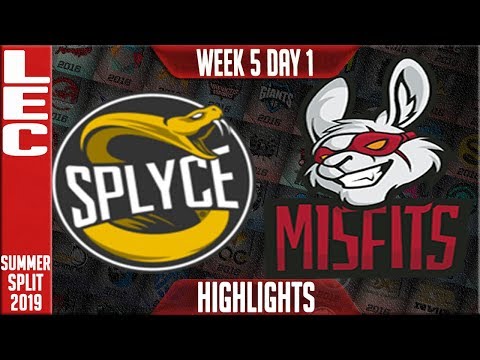 SPY vs MSF Highlights | LEC Summer 2019 Week 5 Day 1 | Splyce vs Misfits Gaming