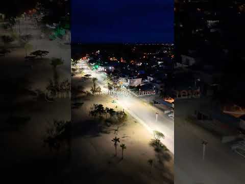 São Lourenço do Sul/RS, vista à noite. .....#saolourencodosul #imagensaereas #dji #air3 #avata2