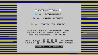 Eric's Treasure - ZX Spectrum BASIC Game (written in 2014)