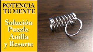 Solución Puzzle de Resorte y Anilla - Dificultad 2