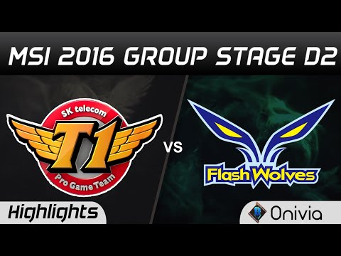 SKT vs FW Highlights MSI 2016 D2 SK Telecom T1 vs Flash Wolves