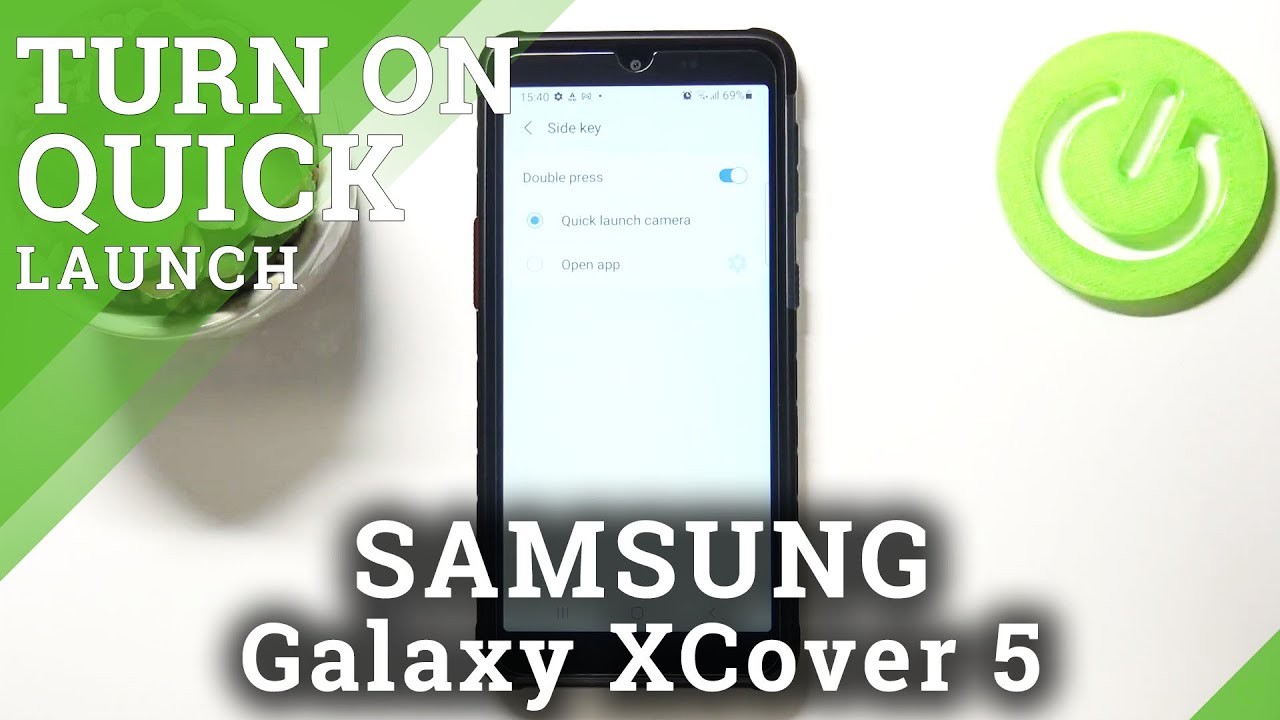 How to Adjust Quick Launch Feature in SAMSUNG Galaxy XCover 5 – Assign App to Double Press