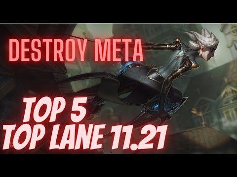 TOP 5 TIER LIST 11.21 - Top lane | League of Legends