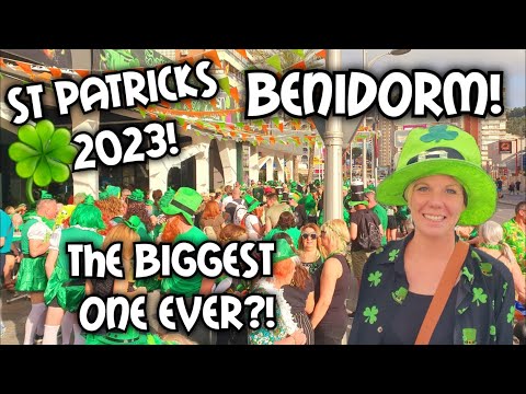 Benidorm - St Patricks day 2023 - Is this the busiest its ever been