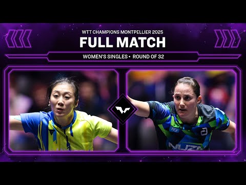 FULL MATCH | Ying Han vs Sabine Winter | WS R32 | #WTTMontpellier 2025