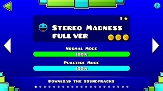 Geomtry Dash : Stereo Madness (FULL VER) All Coin / ♬ Partition