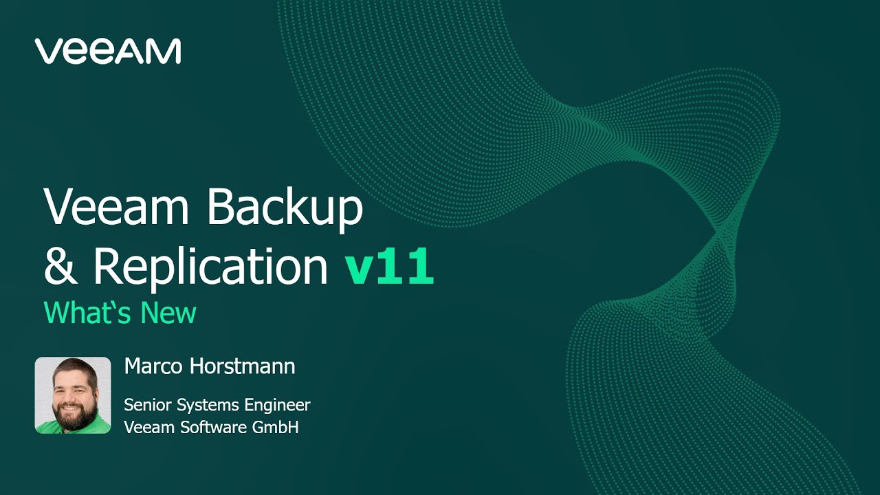 What’s NEW in Veeam Backup & Replication v11 video