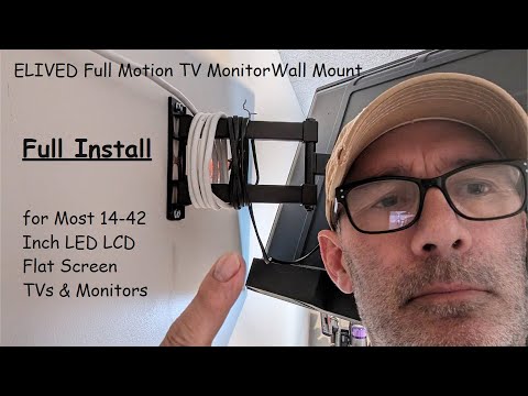 ELIVED Long Arm TV Wall Mount for Most 26-60 Inch TVs, 29.5 Inch Long Extension TV Mount Swivel and Tilt, Max VESA 400x400mm, Full Motion Wall Mount tv Bracket Holds up to 77 lbs. video review thumbnail