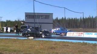 preview picture of video 'Dragracing Blandat Gold Town Summer Nat's 16 juli 2011 Fällfors (random)'