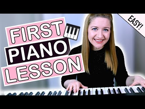 How To Play Piano - EASY First Piano Lesson!