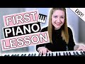 How To Play Piano EASY First Piano Lesson