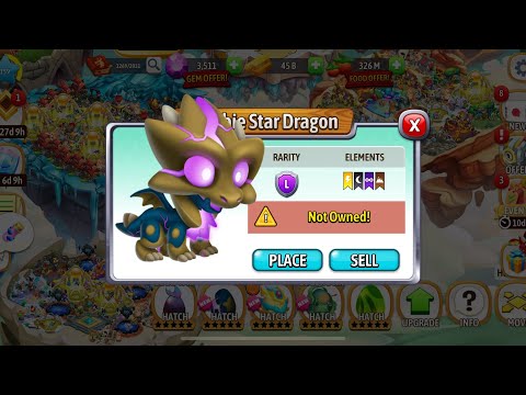 Hatch Zombie Star Dragon in Dragon City #dragoncitygameplay