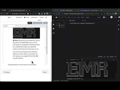 AWS Academy Data Engineering Lab - Processing Logs by Using Amazon EMR