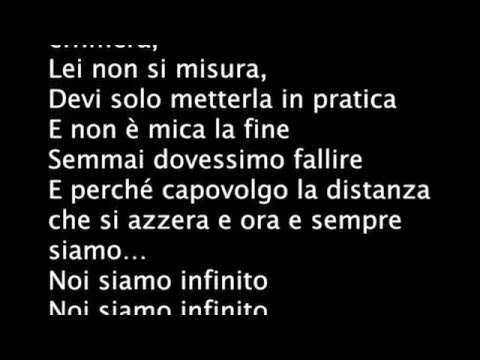 Alessio Bernabei -Noi Siamo Infinito- AUDIO+TESTO
