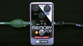 Video thumbnail for Electro Harmonix Memory Toy Analog Delay Pedal Demo by tunnelvisionmusic