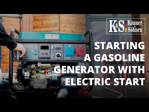 Könner &amp; Söhnen 2 cilindrų benzininis generatorius KS 15-1E ATSR video