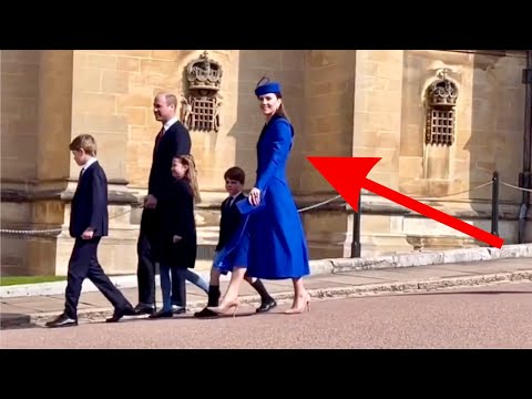 Will & Kate arrive at Windsor Castle for Easter Sunday Service!