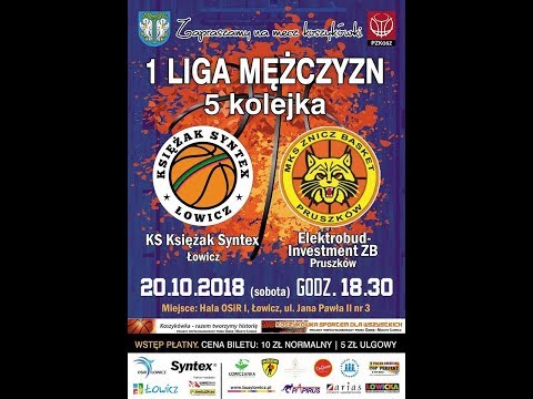 2018.10.20  18.30  KS Księżak Syntex Łowicz - Elextrobud Investment ZB Pruszków