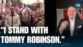 Polish MEP Dominik Tarczyński Joins Tommy Robinson Rally