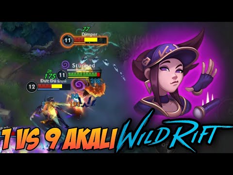 THIS IS HOW YOU CARRY TROLL TEAMMATES USING AKALI🔥 | 1 VS 9 AKALI MAIN | WILD RIFT GAMEPLAY
