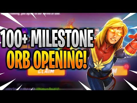 100 MILESTONE ORB OPENING! - MARVEL Strike Force - MSF