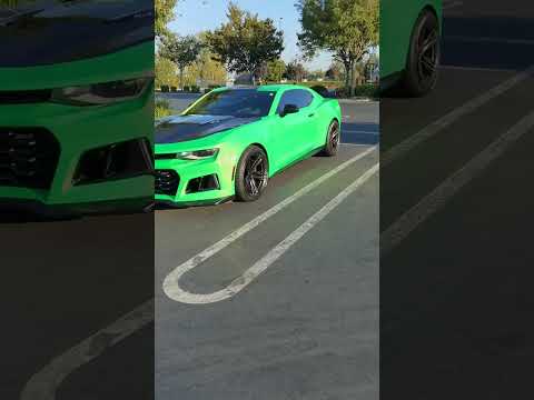 Vibrant Green Sports Car with a Black Hood#sportscar #greenCar #carEnthusiast #auto