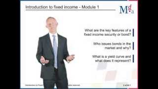 Introduction to Fixed Income Video Preview - MDA Training