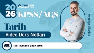 65 - Milli Mücadele Basın Yayın - Ahmet Uğur KARAKUZA