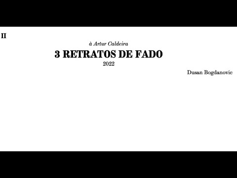 3 Retratos de Fado - II