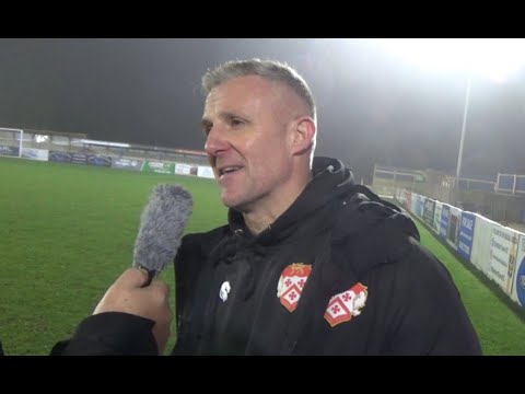 Post-match interview Stratford Town 3-3 Kettering Town (28/12/2024)
