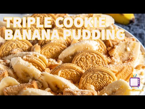 Triple Cookie Banana Pudding