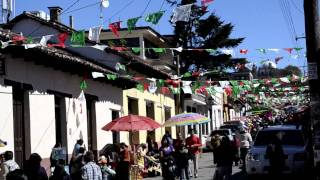 streets of san cristobal: feast of our lady of guadalupe