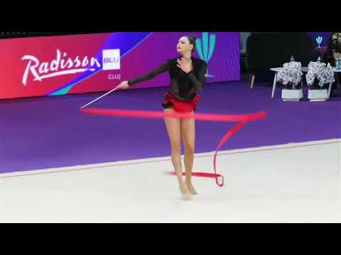 POR GYULAI Eva Blanka Ribbon Seniors FIG RG WCCup Cluj Napoca 2025 #RhythmicGymnastics