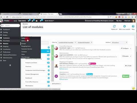 PrestaShop - Login as customer - administration module