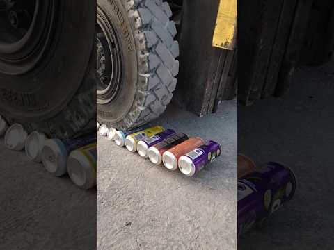 forklift vs tin #forklift #crushingtime #asmr