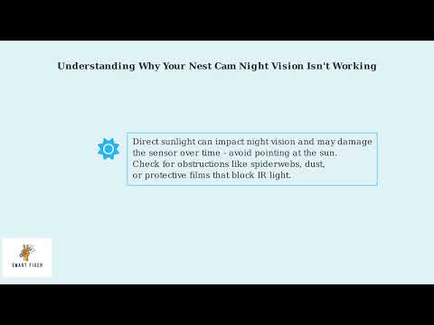 Part of a video titled How to Fix Google Nest Cam Night Vision - YouTube