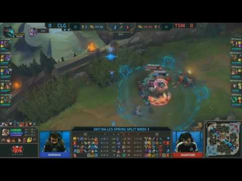 CLG vs TSM Highlights Game 1 - NA LCS week 3 Day 2 Spring 2017 - CLG vs Team Solomid G1