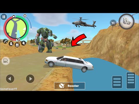 Vegas Crime Simulator - (Luxury Giant Lamborghini Car Stuck on River Bridge) - Android Gameplay HD