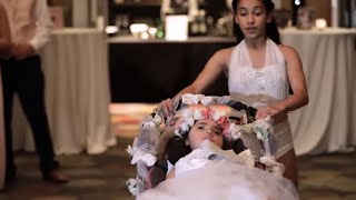 12-Year-Old Girl Dances With Sister In Wheelchair To Surprise Mom at Wedding