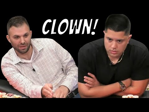 Wannabe Tough Guy Embarrasses Himself at High Stakes Poker