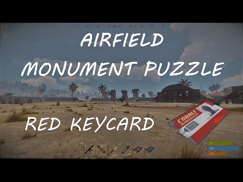 Airfield Puzzle - Red Keycard - Rust