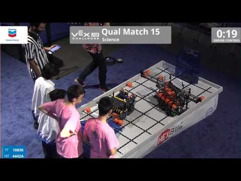 VEX Worlds 2016 - VEXIQ Middle School - Science - Qual 15 (10836 4442A) 99